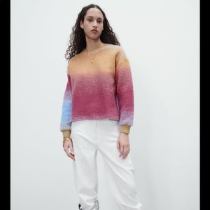 🆕 Zara Soft Tie Dye Sweatshirt SIZE Medium